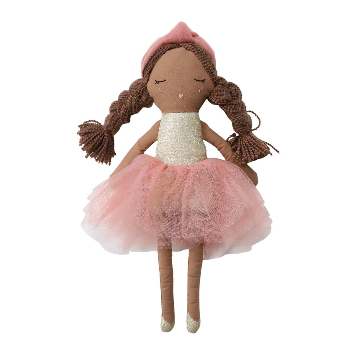 Doll - W/Pink & Gold Tutu