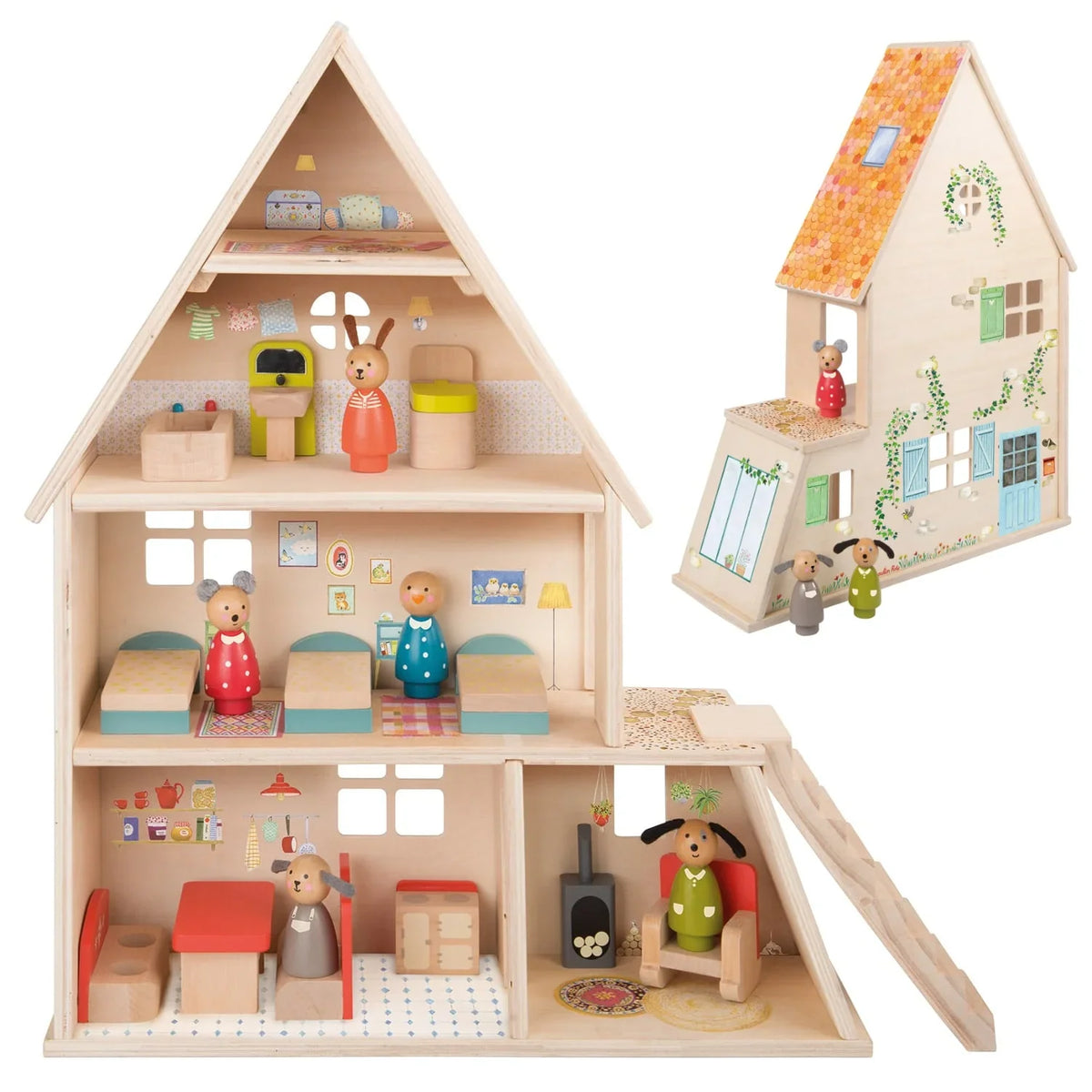 Doll House With Furniture