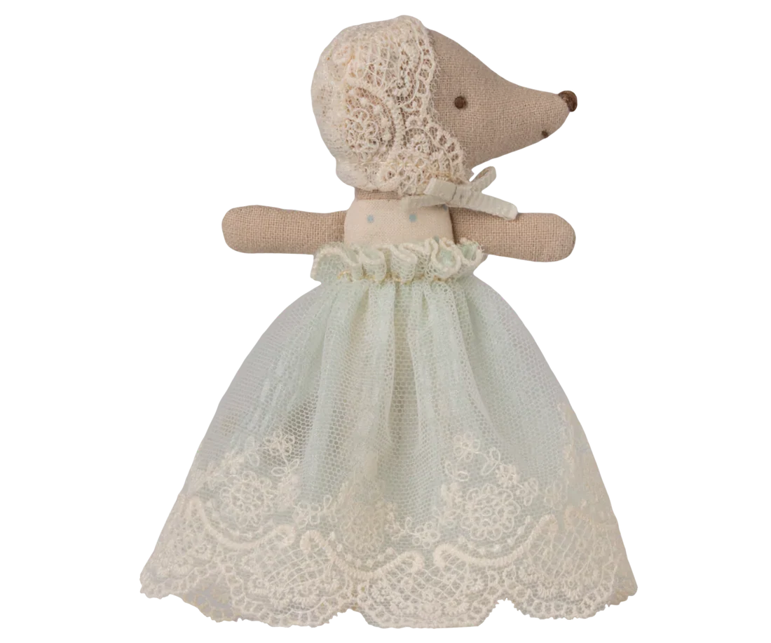 Baby Mouse In Gown - Mint