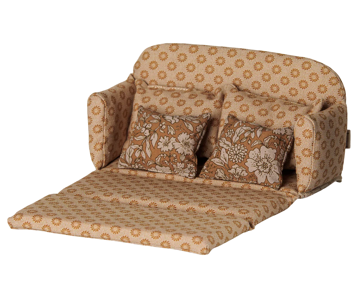 Furniture for Mouse - Large Sofa Bed - Ocher