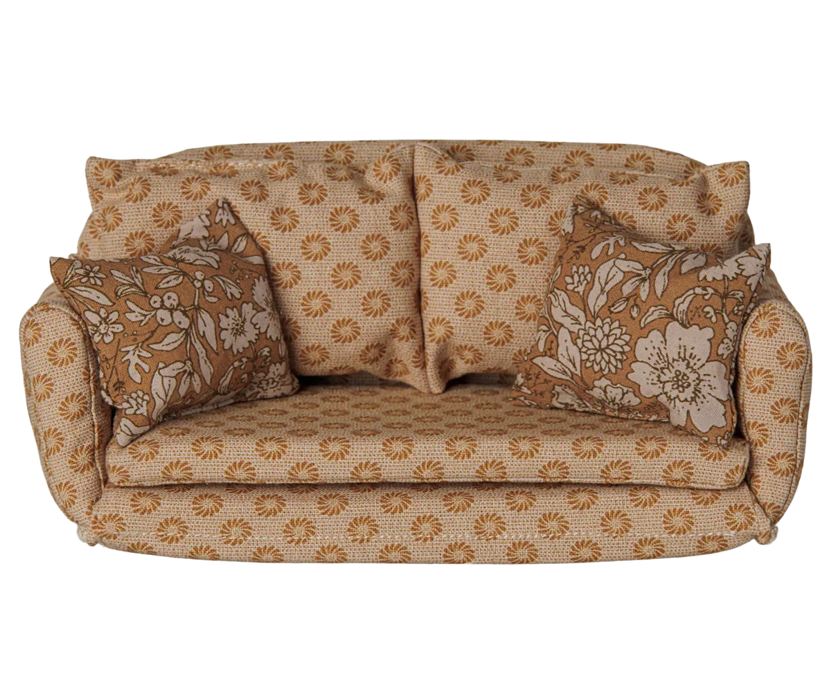 Furniture for Mouse - Large Sofa Bed - Ocher