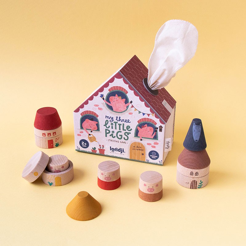Wooden Toy - My Three Little Pigs
