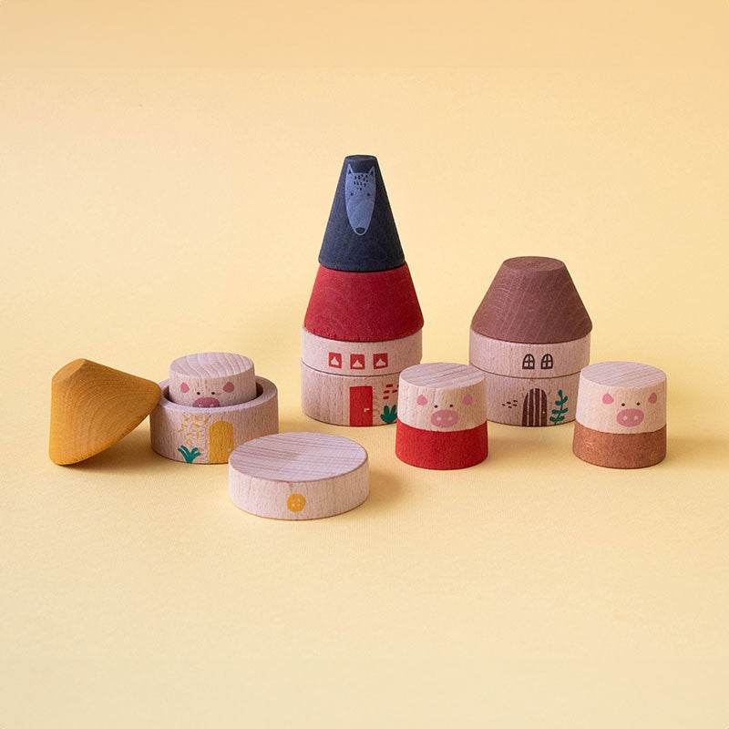 Wooden Toy - My Three Little Pigs