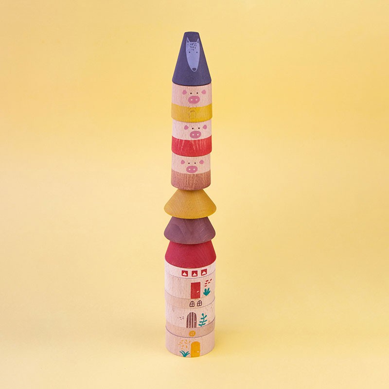 Wooden Toy - My Three Little Pigs