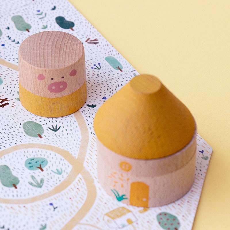 Wooden Toy - My Three Little Pigs