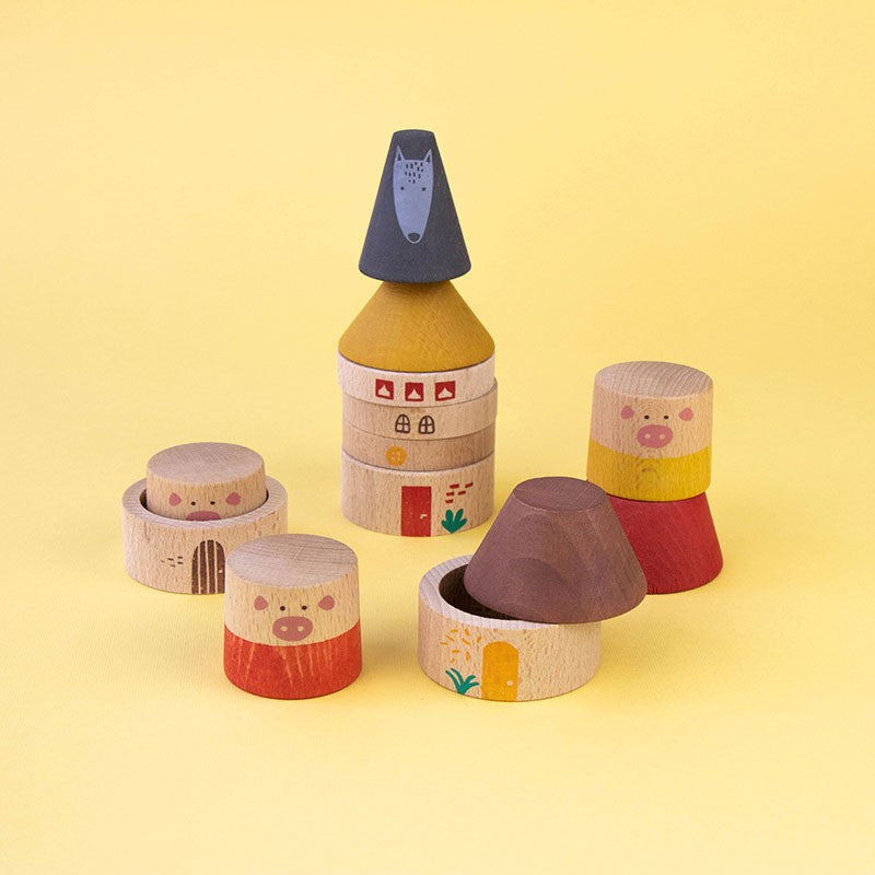 Wooden Toy - My Three Little Pigs
