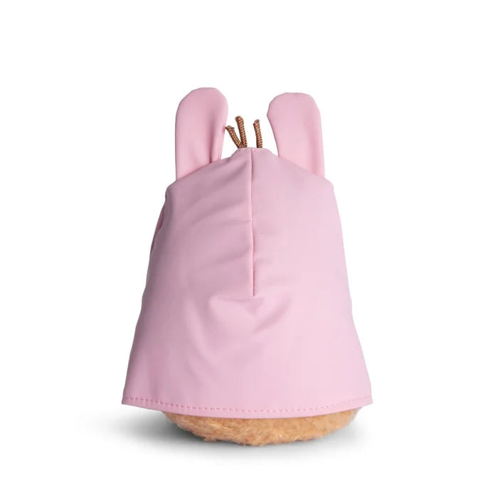 Bunny Boots - Pink Raincoat Mini Sitting Plush Toy