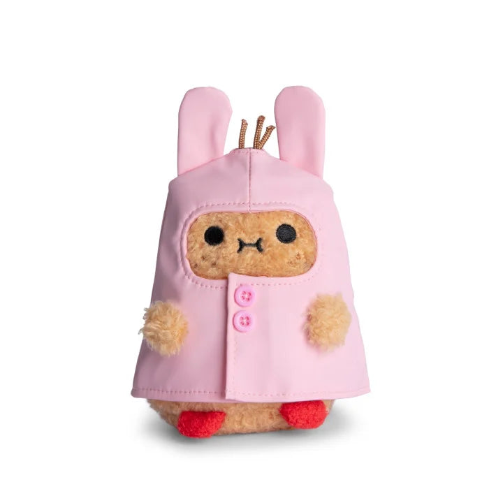 Bunny Boots - Pink Raincoat Mini Sitting Plush Toy