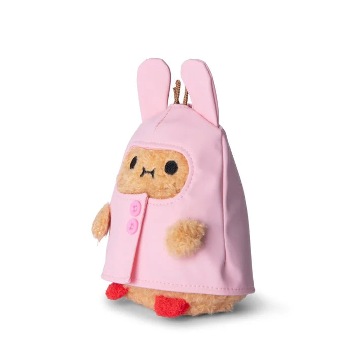 Bunny Boots - Pink Raincoat Mini Sitting Plush Toy